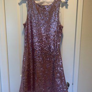 Pink sequin dress